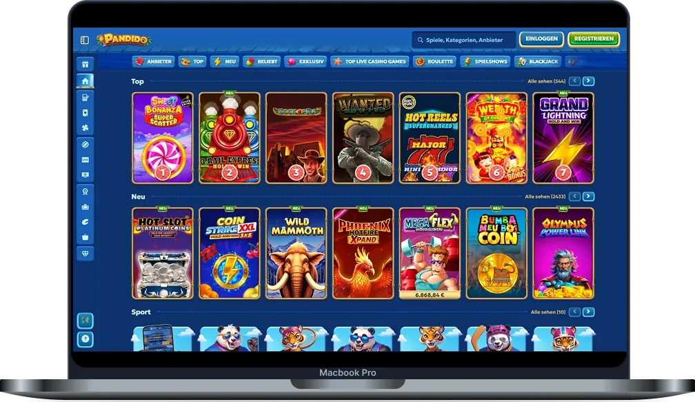 Pandido Casino Startseite