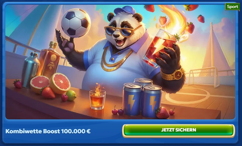 Pandido Sport Kombiwette-Boost bis 100.000 Euro